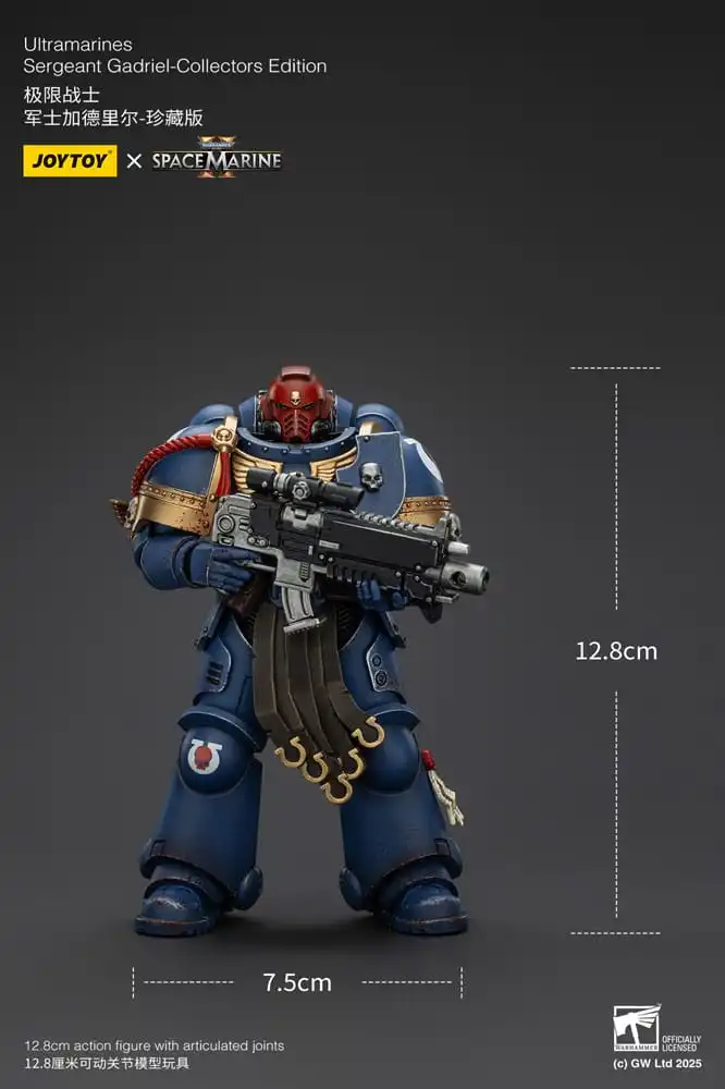 Warhammer 40 000: Space Marine 2 Action Figure Ultramarines Sergeant Gadriel Collectors Edition 13 cm